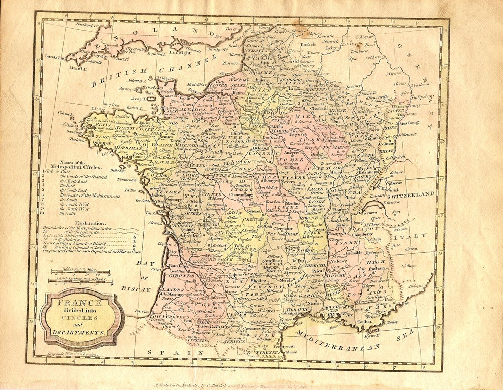 France Antique Map 1806 – Maps And Antique Prints