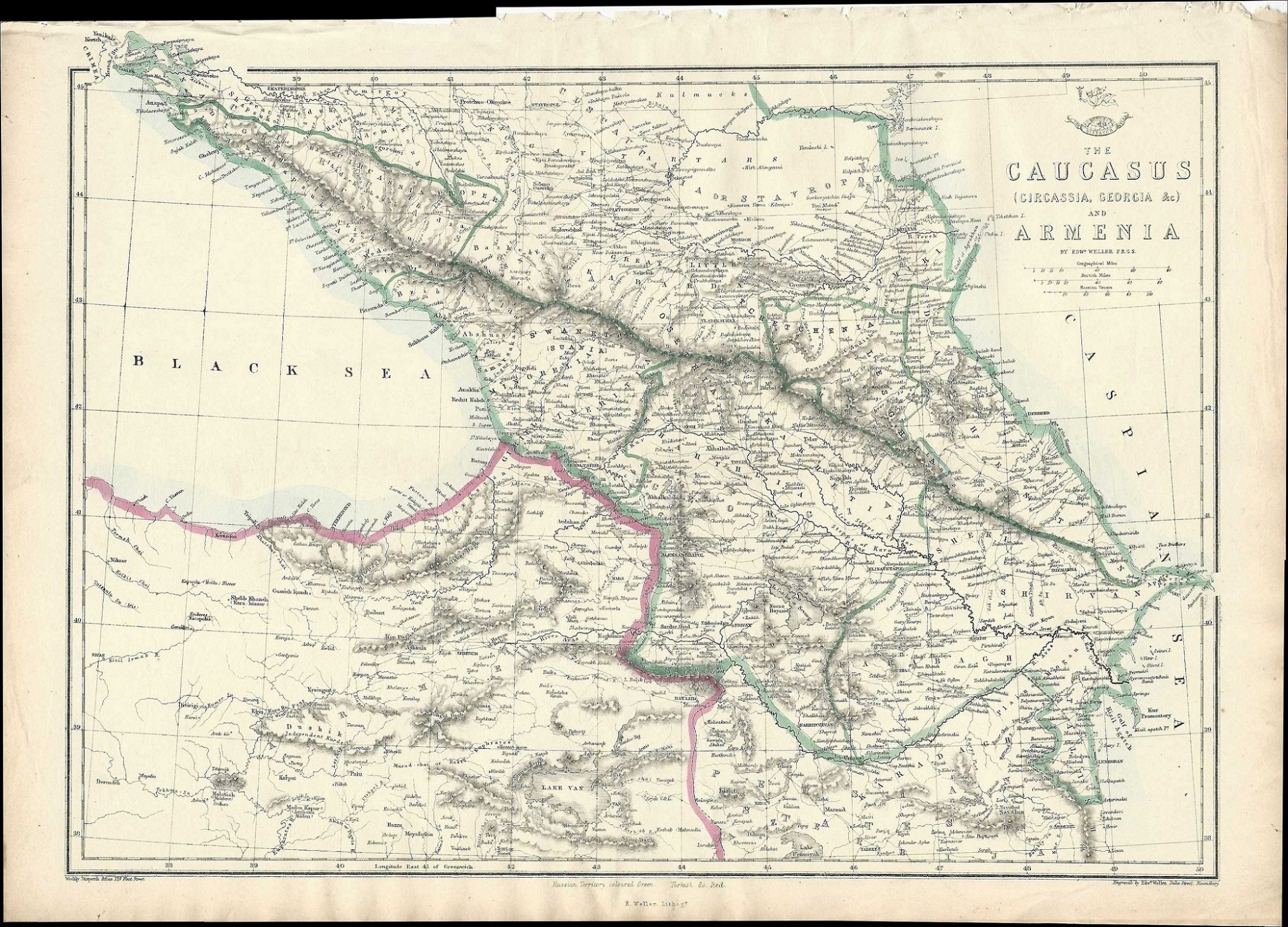 Caucasus Maps – Maps and Antique Prints