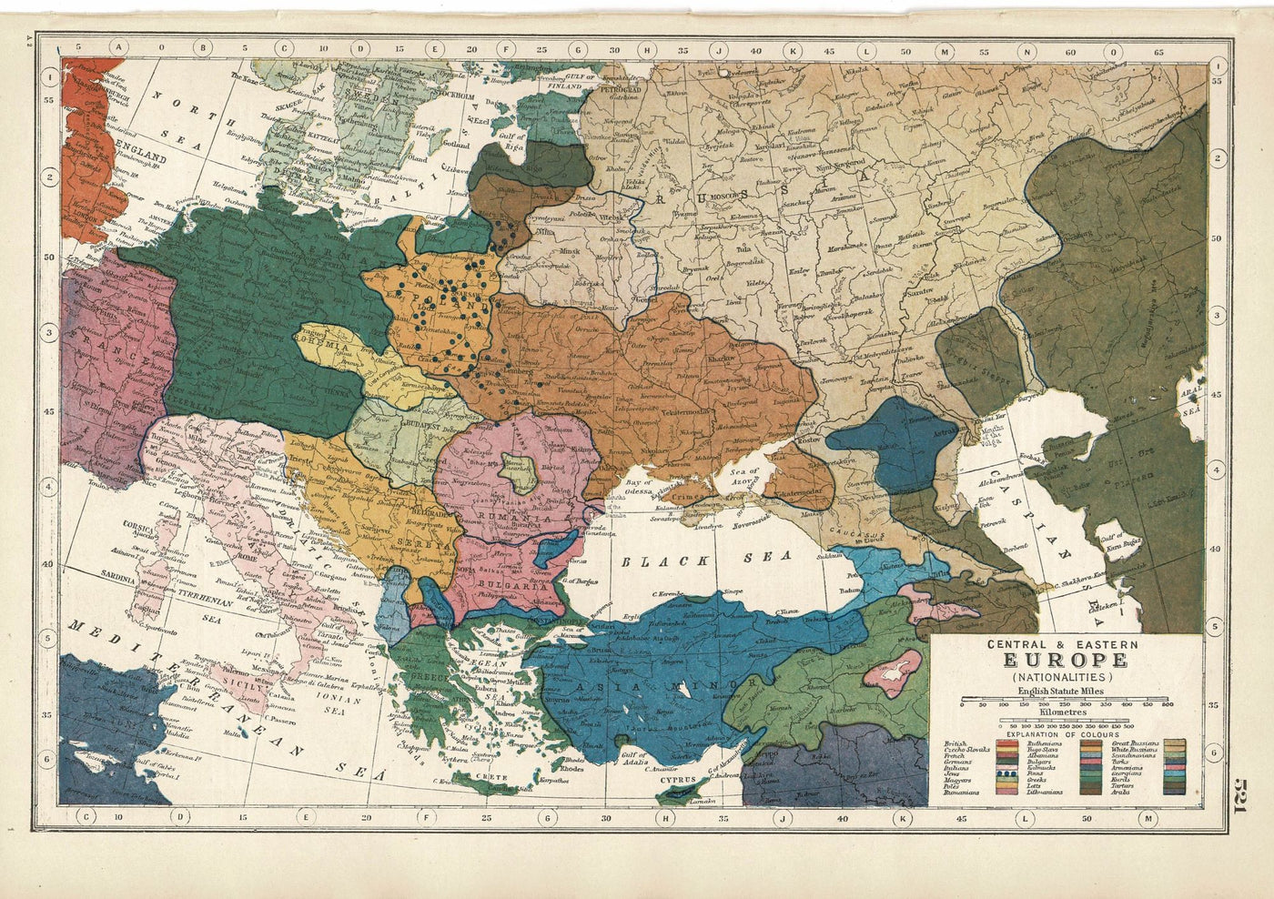 Central and Eastern Europe, An Atlas of the Great War, published 1920