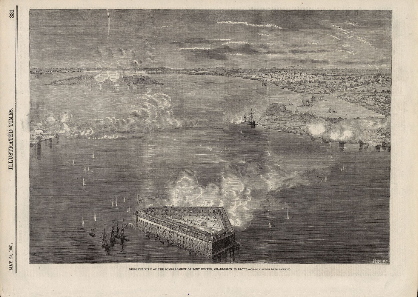 Fort Sumter Charleston Harbour American Civil War 1861