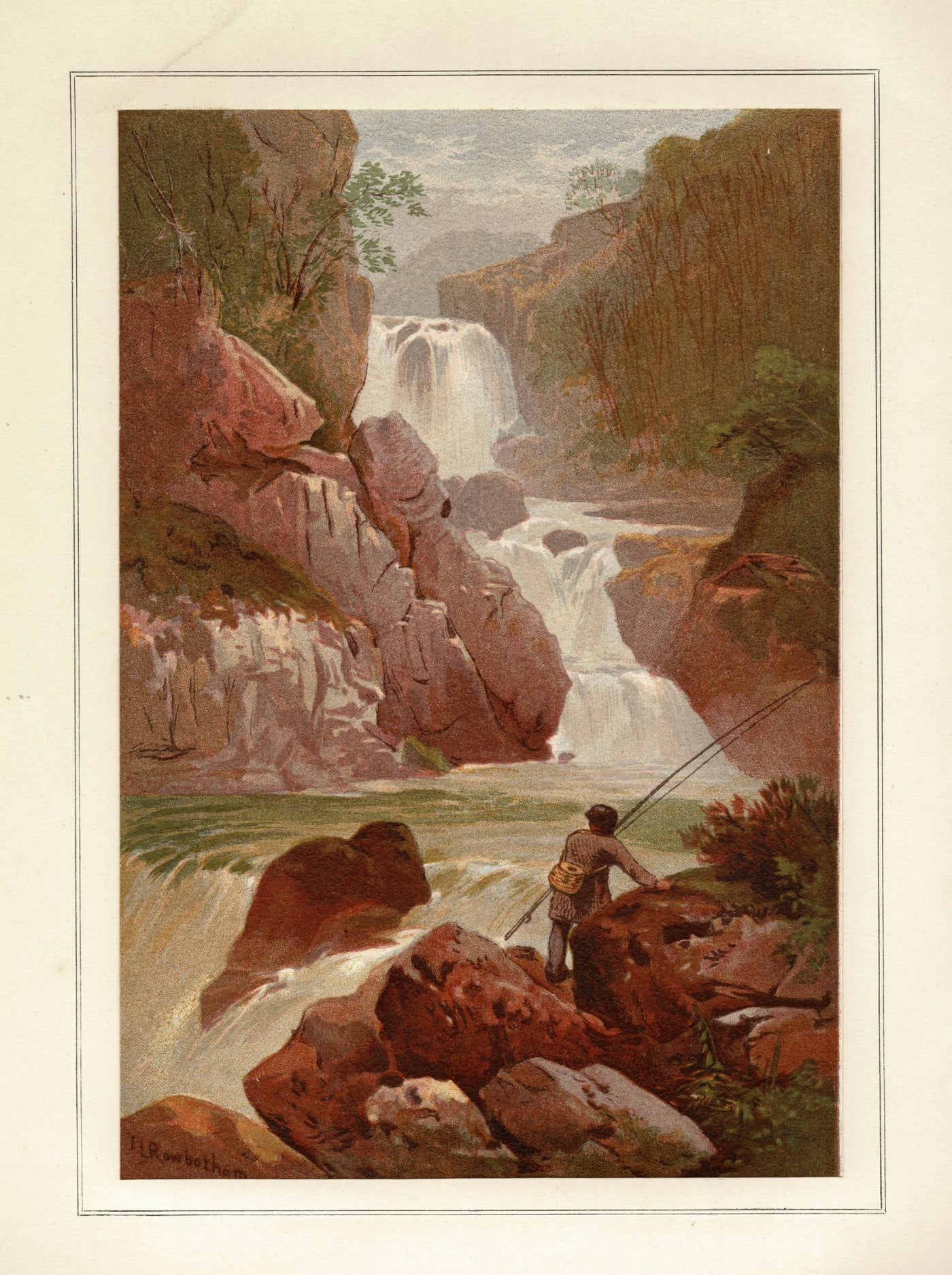 O'Sullivan's Cascade Killarney County Kerry Ireland antique print 1879