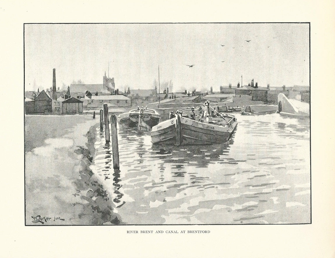 Brentford River Brent Grand Union Canal Junction 1893