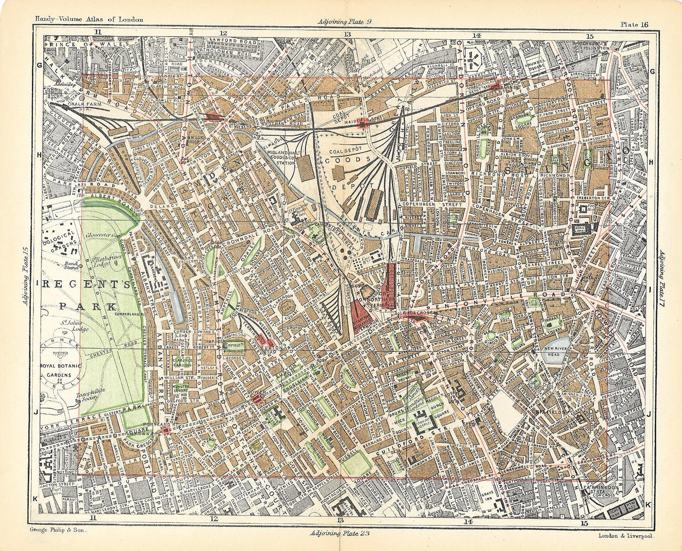 Camden Town antique map