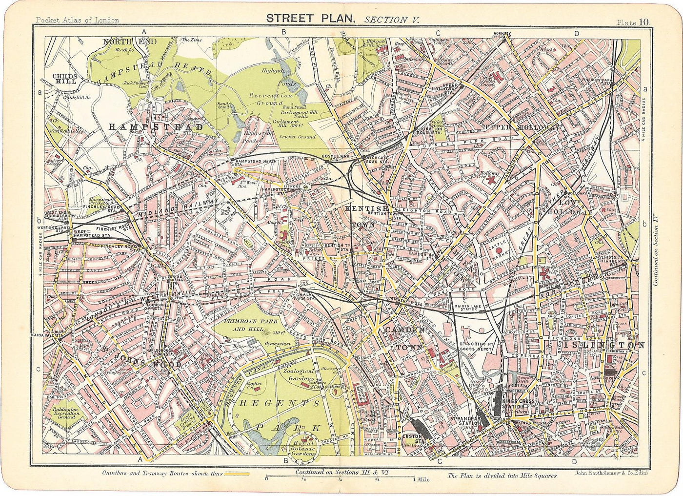 Camden antique map