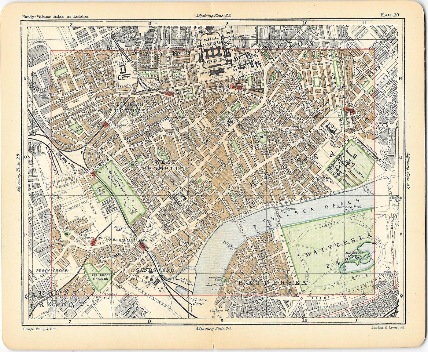 Chelsea antique map 1891