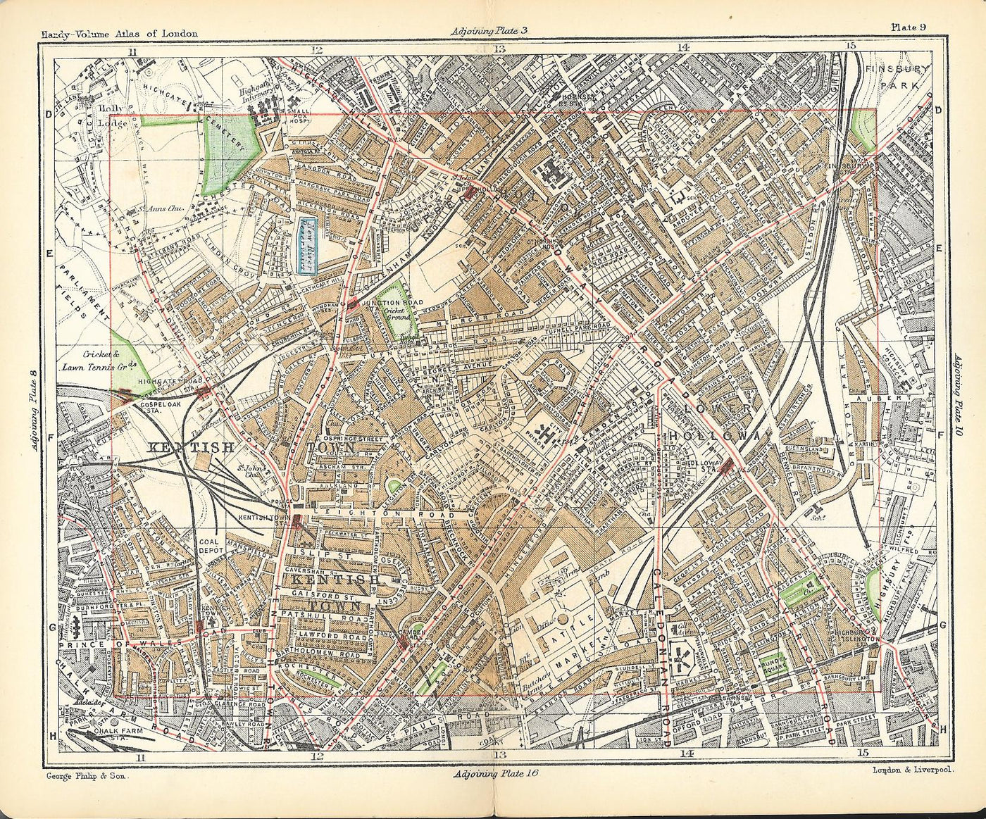 Holloway antique map