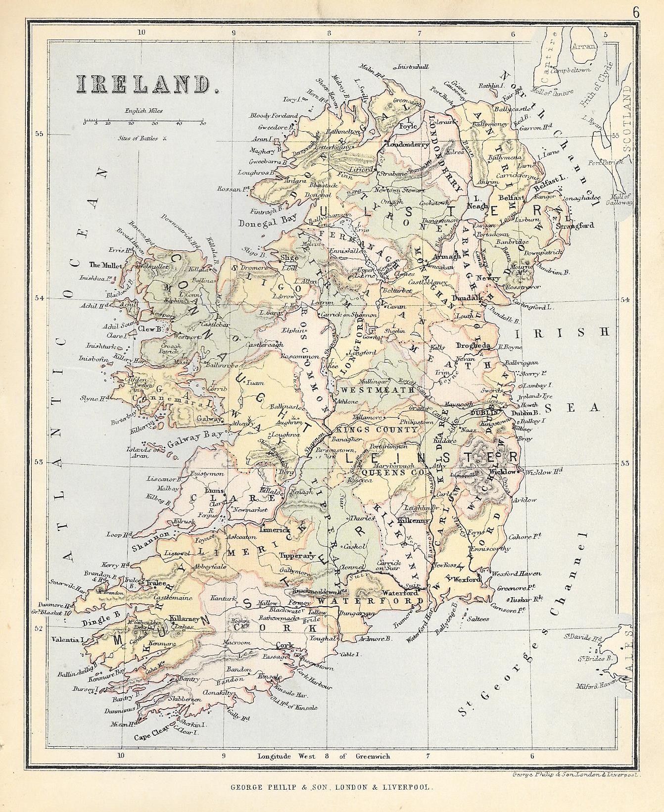 Ireland antique map – Frontispiece_Maps