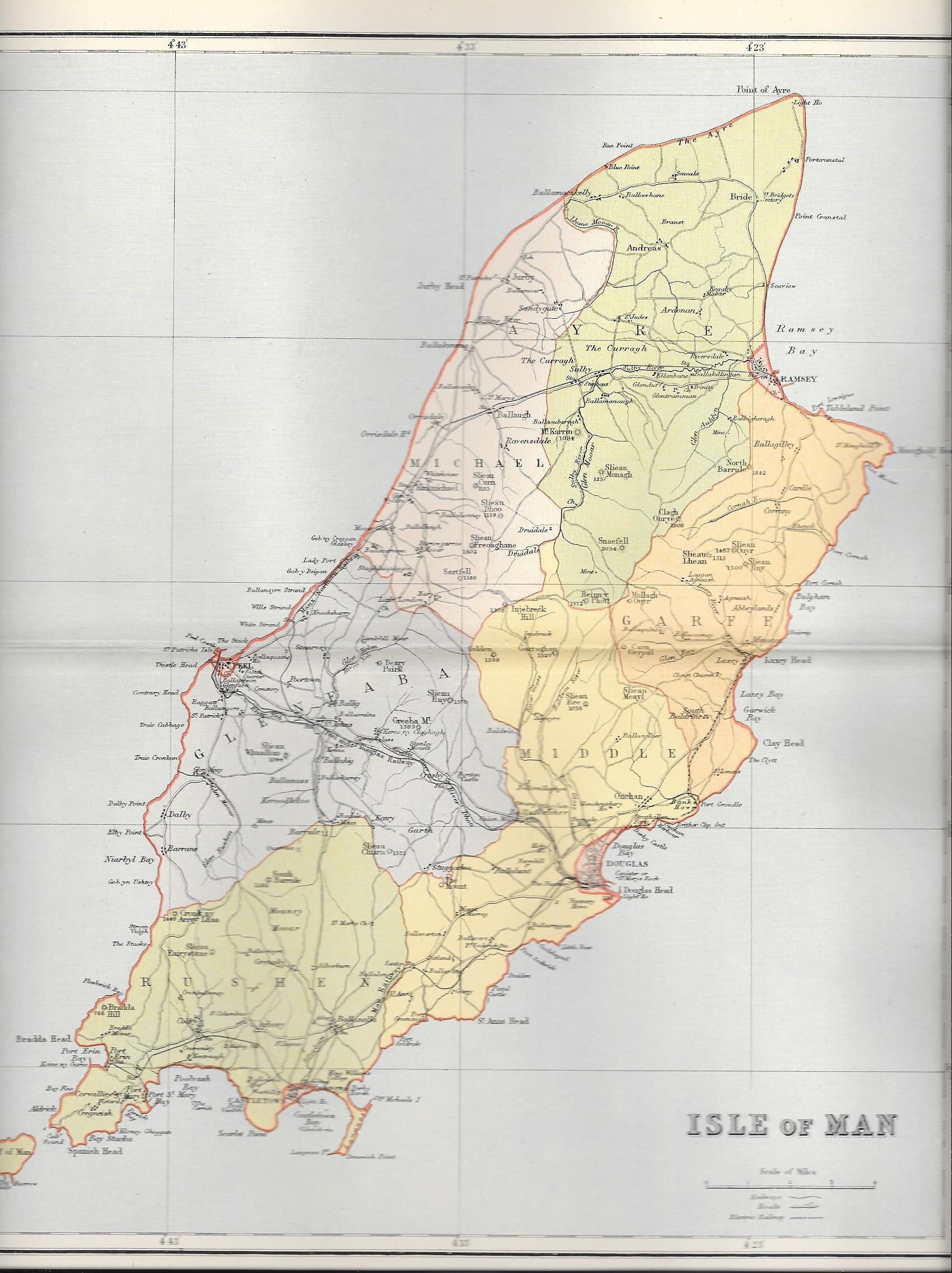 Isle of Man antique map – Maps and Antique Prints