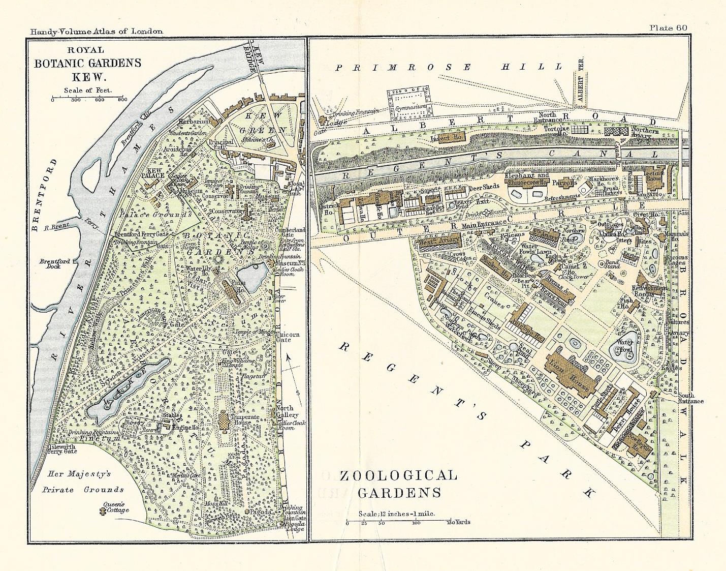 Kew Gardens antique plan 1902 – Maps and Antique Prints