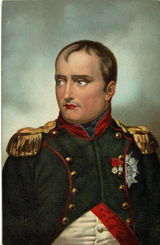 Napoleon Bonaparte portrait antique postcard – Maps and Antique Prints