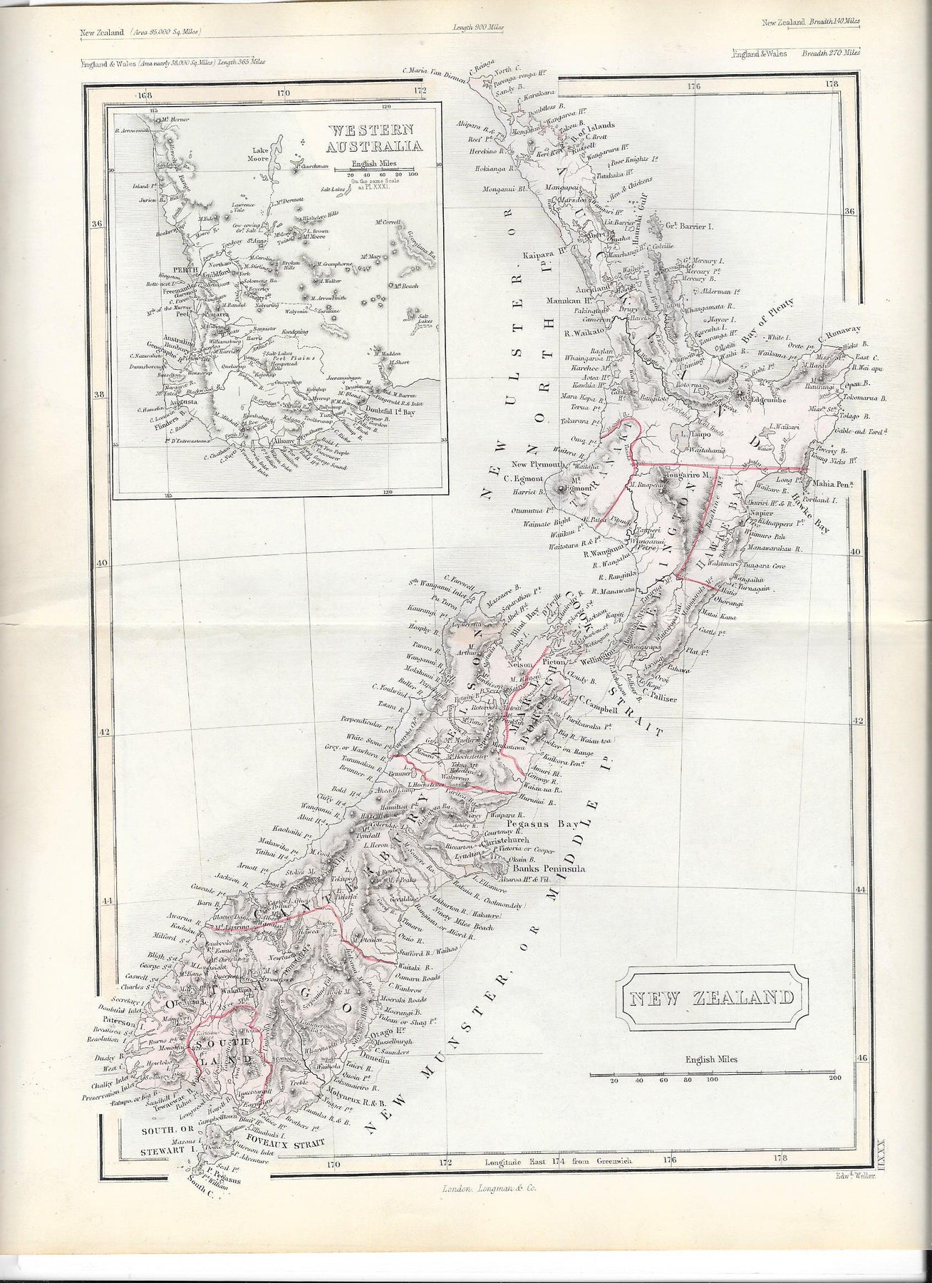 New Zealand antique map – Maps and Antique Prints