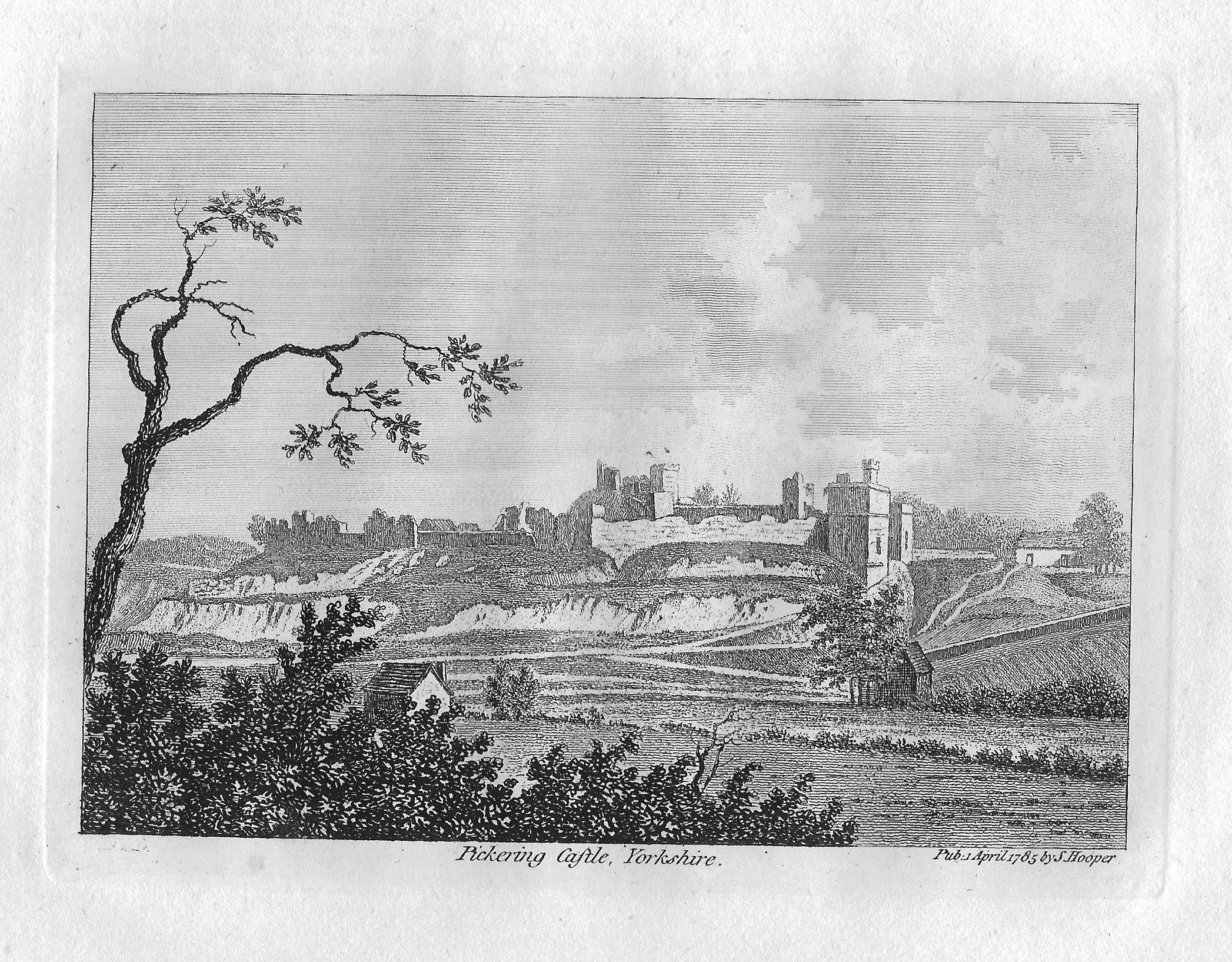 Pickering Castle Yorkshire antique print – Frontispiece_Maps