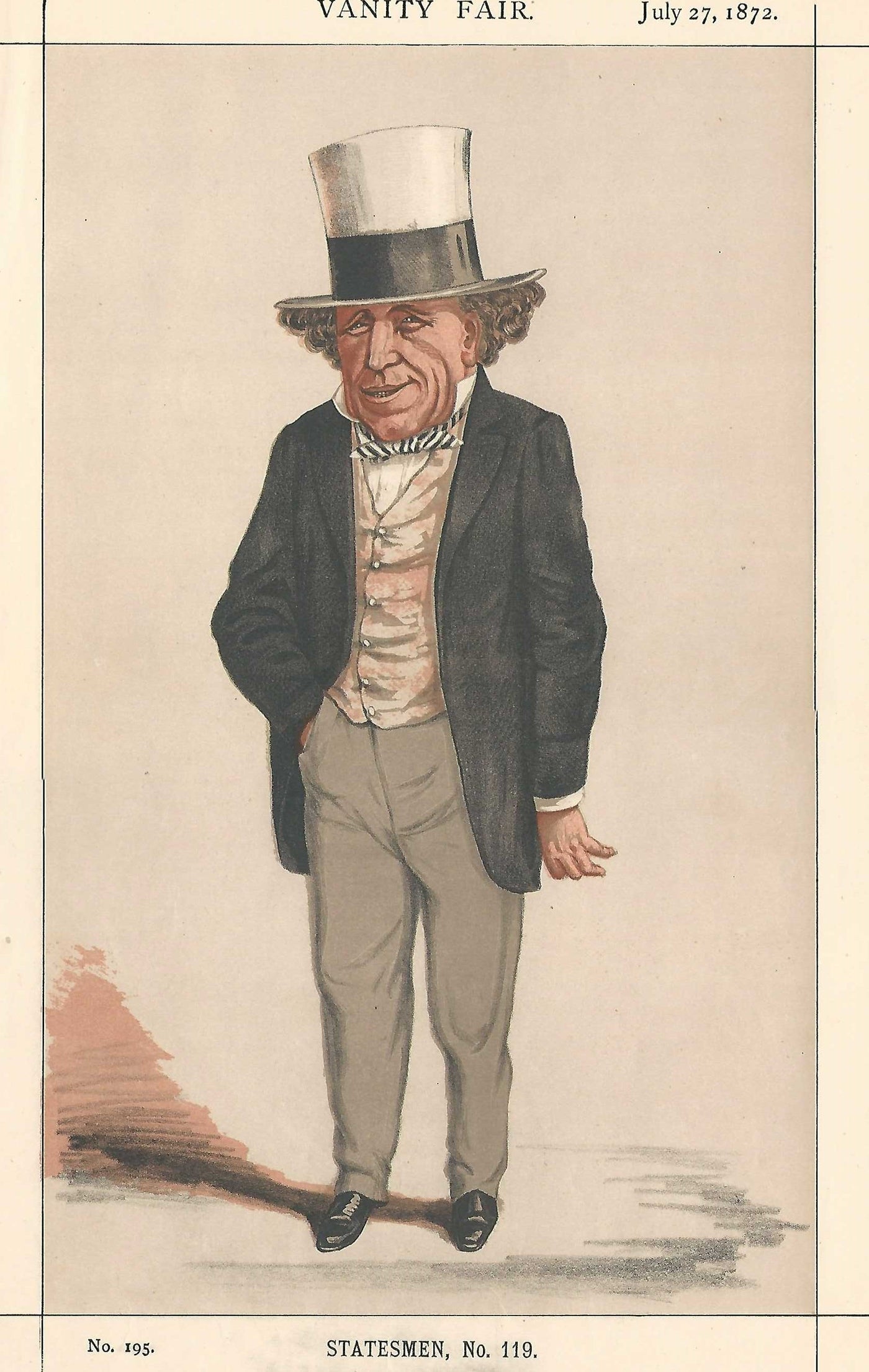 Edward Pleydell-Bouverie Liberal politician antique print 1872