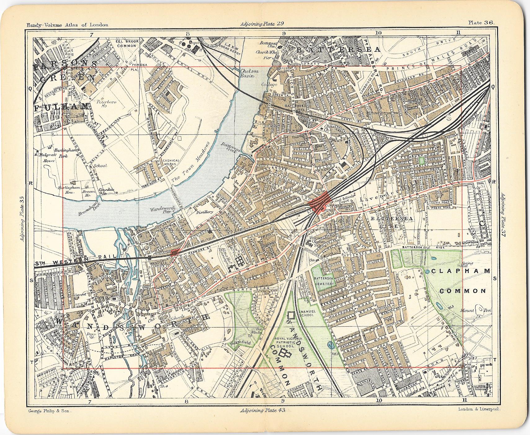 Wandsworth Clapham antique map – Frontispiece_Maps