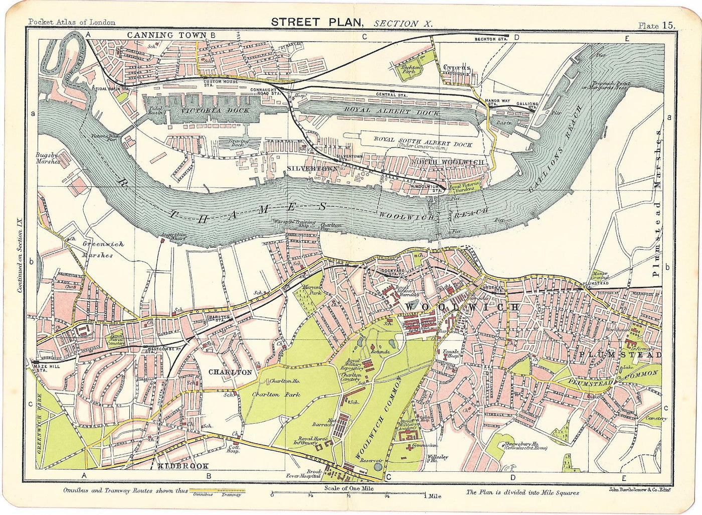 Woolwich antique map