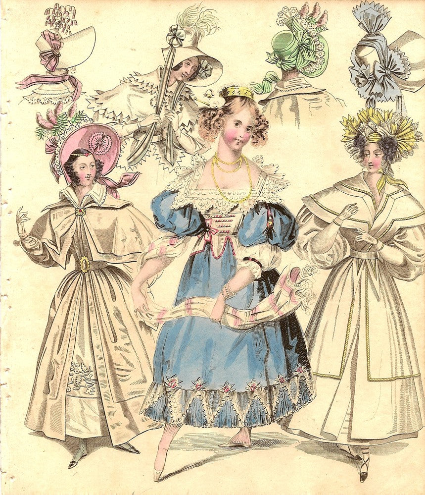 Fashion antique print 1831