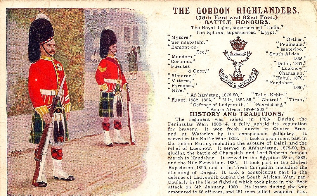 Gordon Highlanders British Army – Frontispiece_Maps