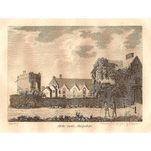 Stokesay Castle Shropshire antique print 1780