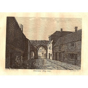 Bermondsey Abbey London antique print 1785