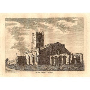 Orford Chapel Suffolk antique print 1785