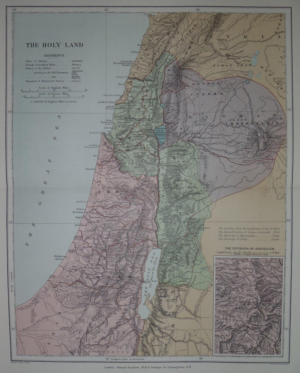 The Holy Land – Maps and Antique Prints